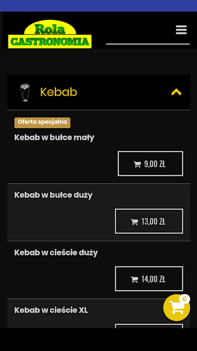 Android application Rola Gastronomia screenshort