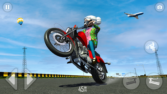 Grandma Grau Wheelie Moto