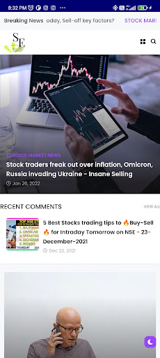 Stuffsearth - Intraday Calls Screen 3