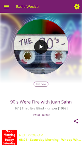 Android application Radio Wexico screenshort