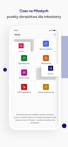 Android application Czas na Młodych screenshort