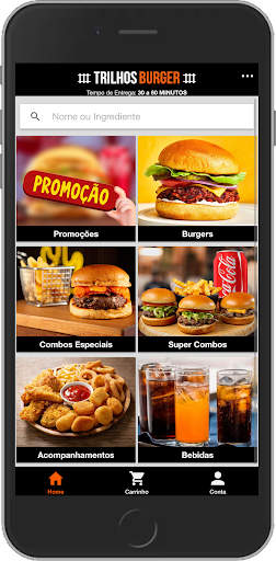 Android application Trilhos Burger screenshort