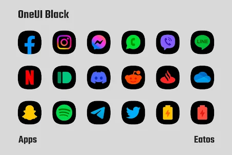 OneBlack - Icon Pack