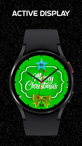 Merry Christmas Ribbon Color Screen 3
