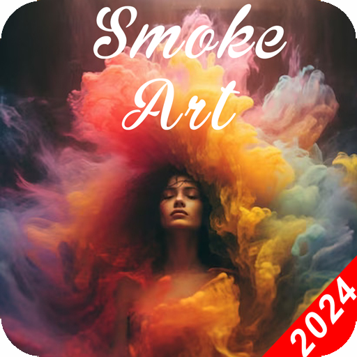 Smoke Name Art Maker App 3D logo