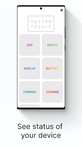 Android application System Report screenshort