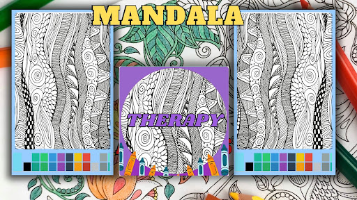 Therapy Mandala Coloring Book