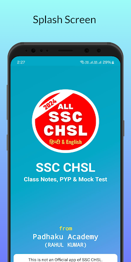 Android application SSC CHSL Mock Test Series 2024 screenshort