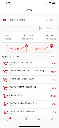 Android application Tetoteto Seller screenshort