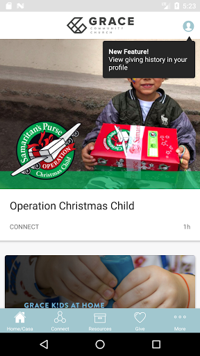 Android application Grace Community screenshort