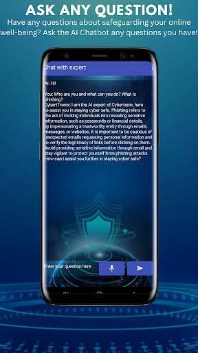 CyberTronix - AI Chatbot Screen 2