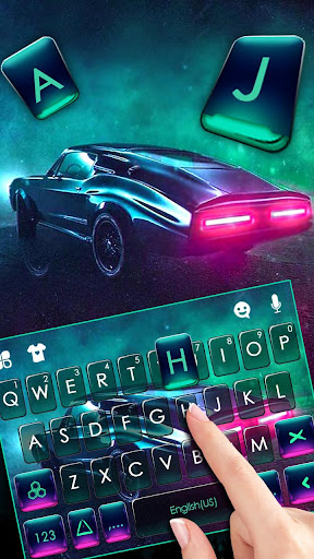 Retro Cyberpunk Car Keyboard T Screen 2