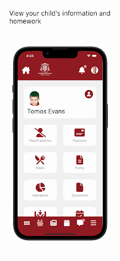 Cardinal Newman School App Screen 3