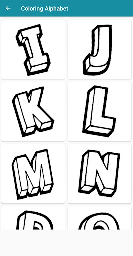 Coloring Alphabet Screen 3