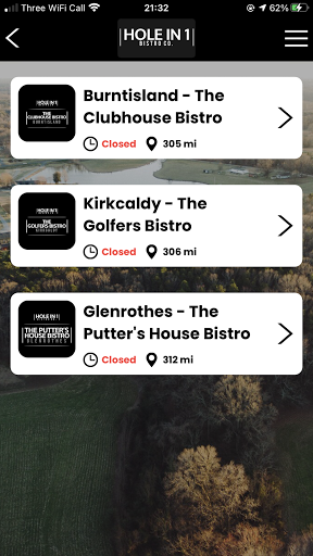 Android application Hole in 1 Bistro Co. screenshort