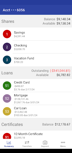 San Juan Credit Union Screen 2