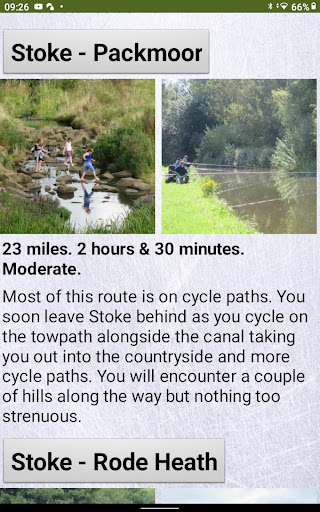 Satnav Cycle Routes - Stoke