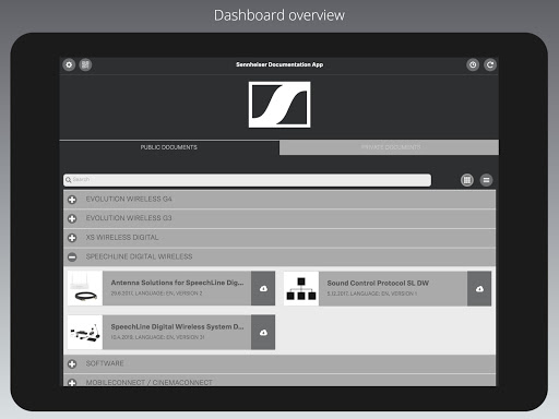 Sennheiser Documentation App