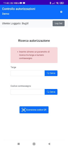 Controllo permessi Screen 2