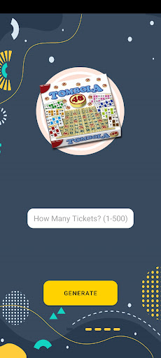 Android application Tambola Ticket Printer screenshort