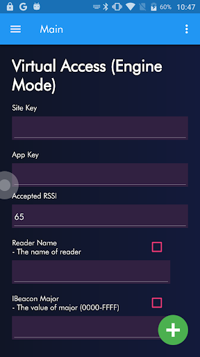 Android application BLEReader Configuration App screenshort