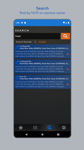 Android application Verint Video Mobile screenshort