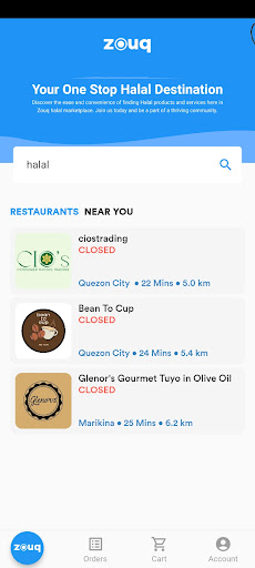 Android application Zouq screenshort