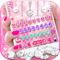 Тема для клавиатуры Glitzy Pink Luxury