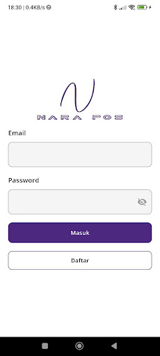 Android application Nara POS screenshort