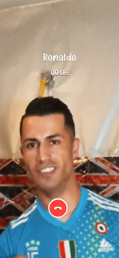 Android application Ronaldo Fake Video Call screenshort