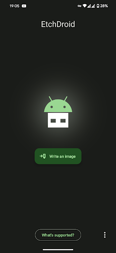 Android application EtchDroid ISO to USB Writer screenshort