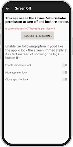 Screen Off and Lock App