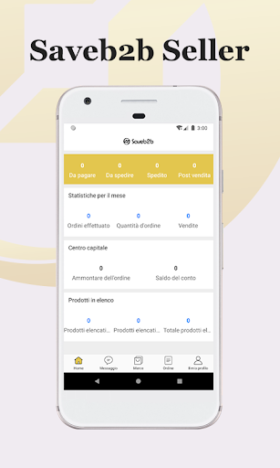 Android application Saveb2b Seller screenshort