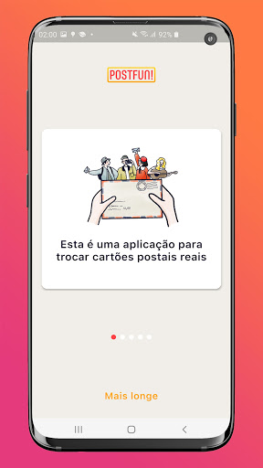 Visualização do aplicativo