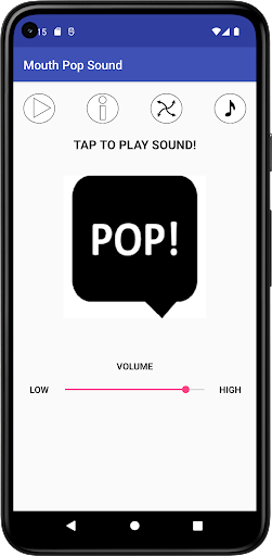 Android application Mouth Pop Sound screenshort