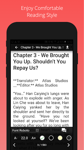 Android application All Novel Full screenshort