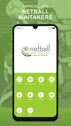 Android application Netball Waitakere screenshort