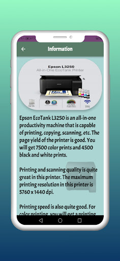 Epson iprint l3250 guide Screen 2