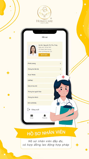 Android application Home Care Provider screenshort