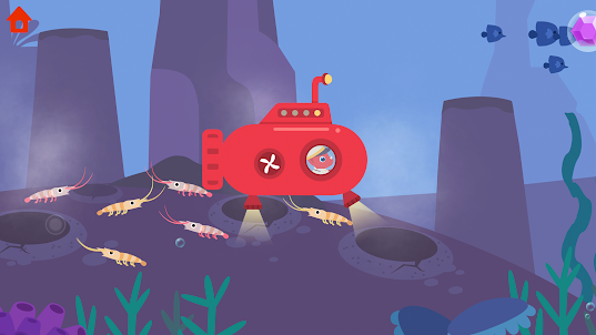 공룡 잠수함 - 아동용 잠수함 모험 게임