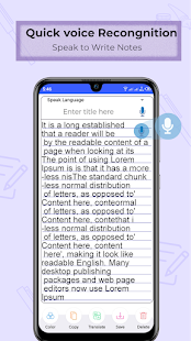 Voice Notepad - Speech to Text Notes