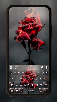 最新版、クールな Burning Rose のテーマキーボーのおすすめ画像1