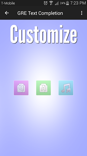 GRE Text Completion Screen 3