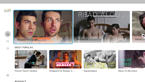 Android application GayBingeTV screenshort