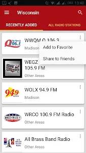 Wisconsin Radio Stations - USA