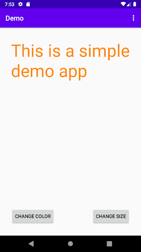 Android application Demo screenshort