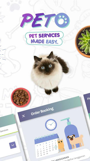 Android application PETO: pet grooming & adoption screenshort