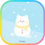 Cover Image of डाउनलोड 카카오톡 테마 - 곰돌이 눈사람  APK