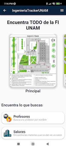 Android application IngenieriaTracker screenshort