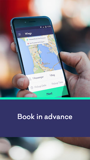 Android application Wingz - Your Trusted Driver screenshort